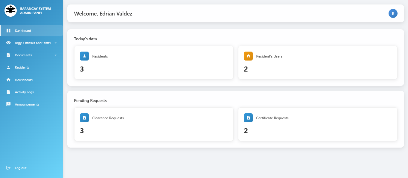 Barangay System Overview
